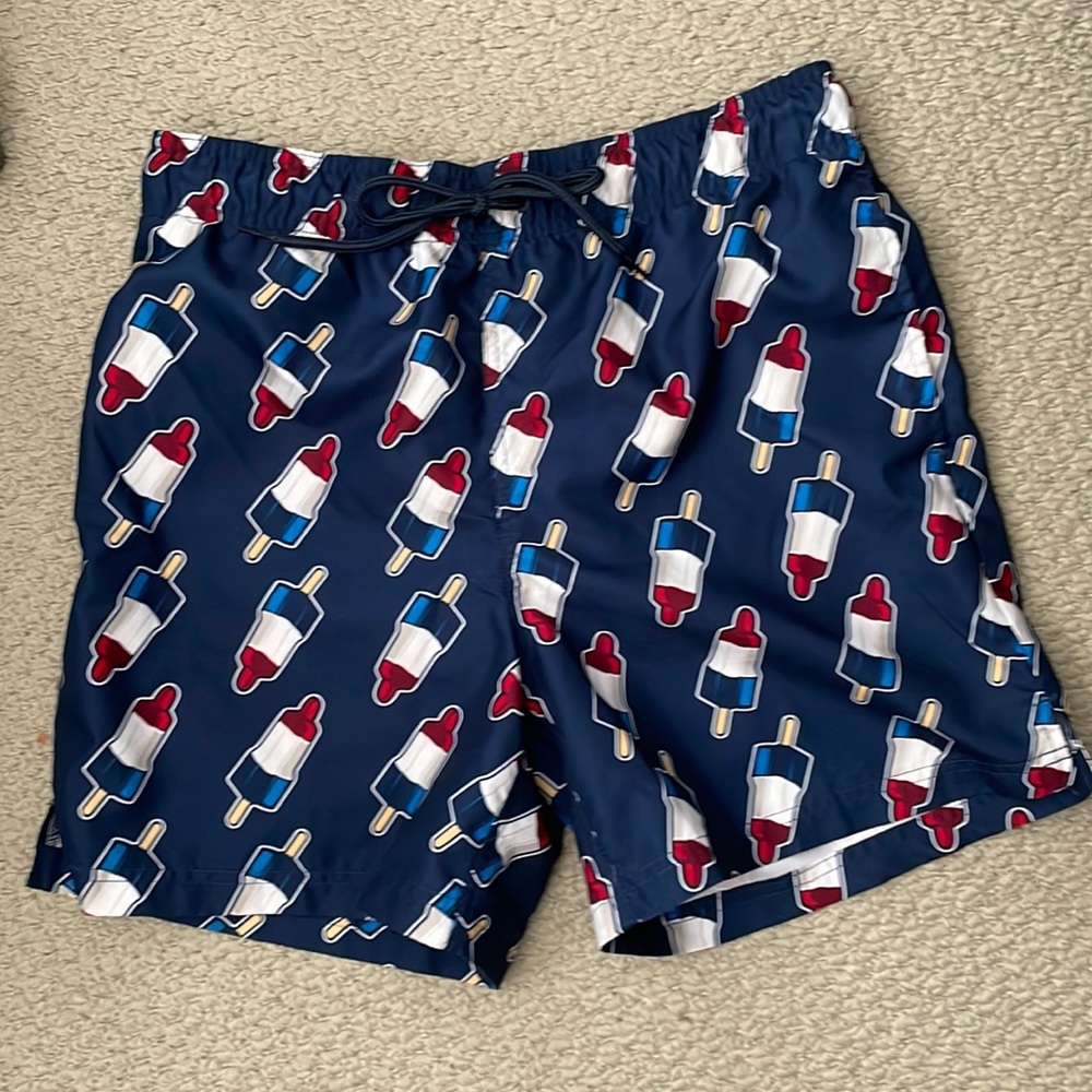 George mens swim trunks rocket popsicle pattern